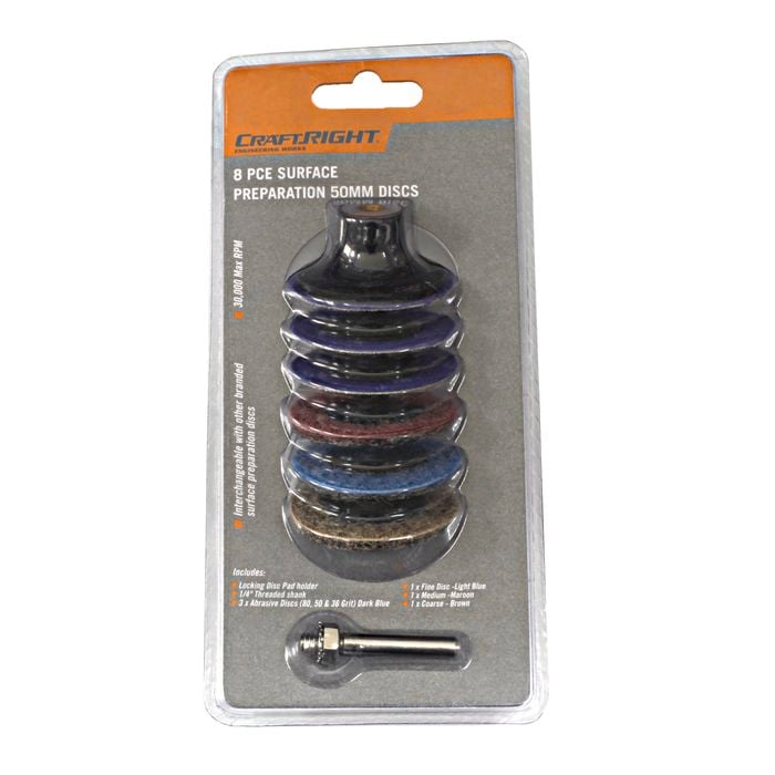 Craftright 8 Piece Surface Preparation Discs