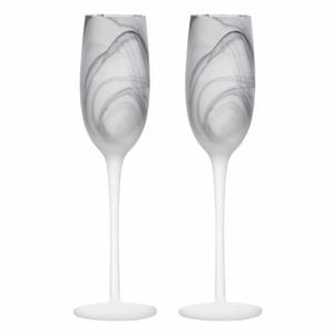 Tempa Skylar Set of 2 Champagne Glasses - Storm