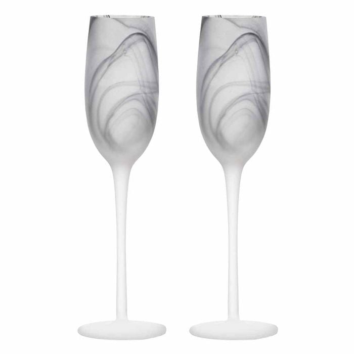 Tempa Skylar Set of 2 Champagne Glasses - Storm