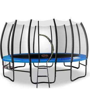 Kahuna Twister 14ft Springless Trampoline - Blue
