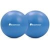 METEOR 25cm Mini Pilates Ball Dual-Pack in Blue