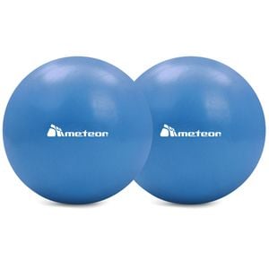 METEOR 25cm Mini Pilates Ball Dual-Pack in Blue
