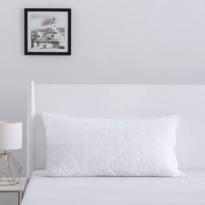 Dreamaker Cotton Cover Quilted Pillow Protector - King Pillow Size