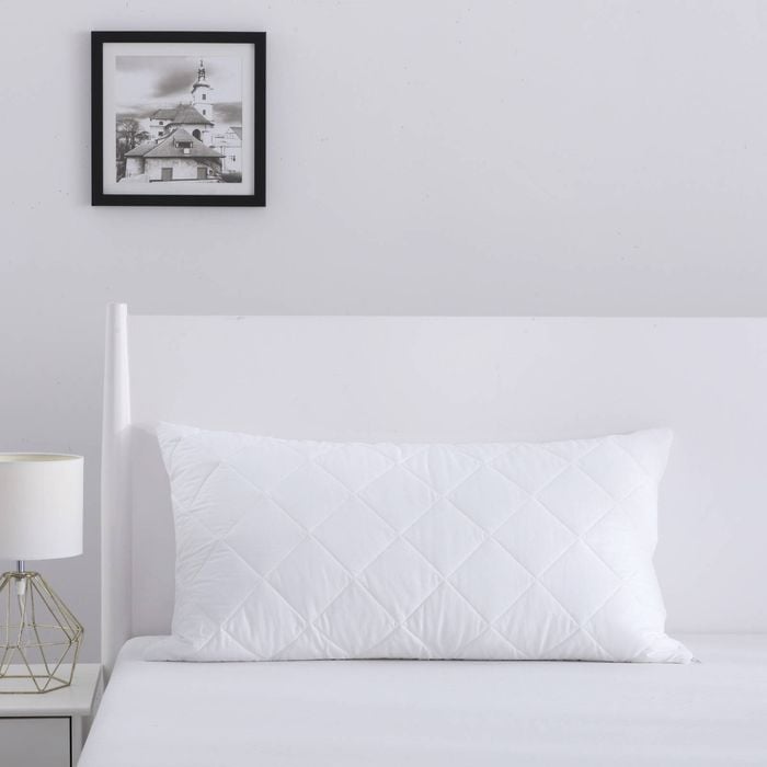 Dreamaker Cotton Cover Quilted Pillow Protector - King Pillow Size