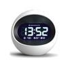 Newgate Centre Of The Earth Lcd Alarm Clock White