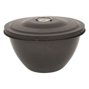 Daily Bake Non-Stick Pudding Steamer w/ Lid Bakeware 2L - Black
