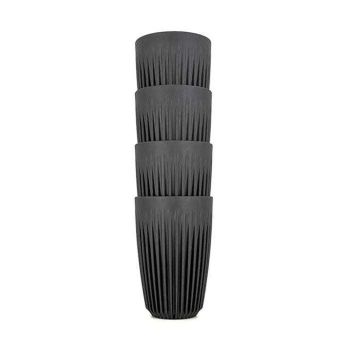Huskee Charcoal Cups - 4 Pack - 12oz