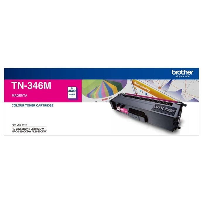 Brother TN-346M Magenta Toner - High Yield for Brother Printers