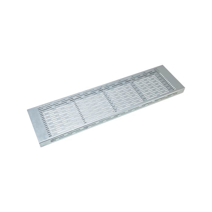 Galintel 1m Galvanised Steel Perforated Stair Tread