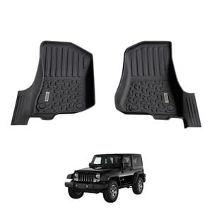 AUSGO Car Floor Mats for Jeep Wrangler JL Series 2-Door 2018-Onwards All-Weather Floor Liners