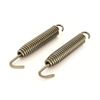 XYT World 2Pcs Exhaust Spring Pipe Muffler 75mm Black Fit For Honda Husqvarna Yamaha Steel