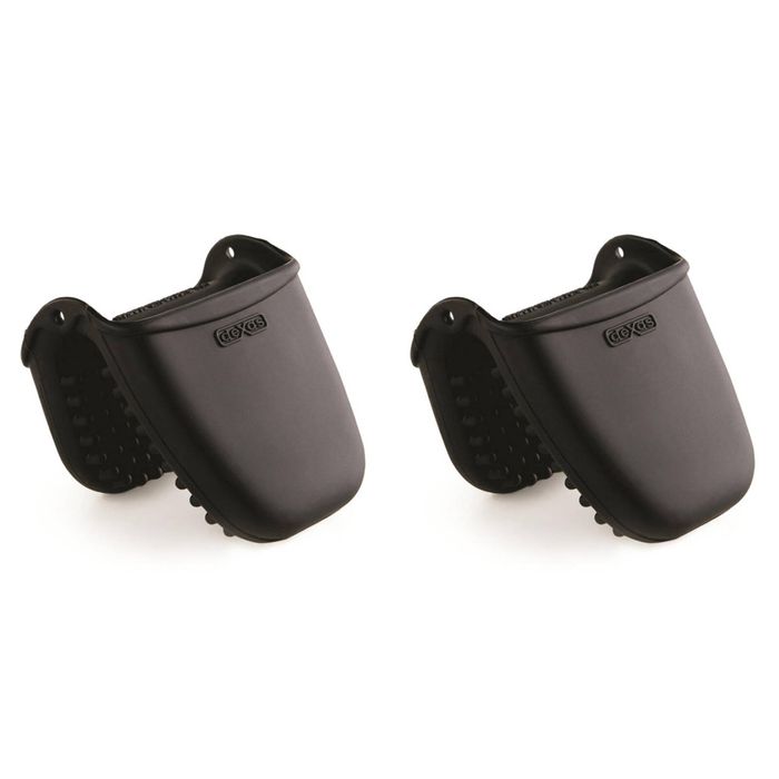 2PK Dexas Silicone Nib 11cm Mini Oven Hand Mitt Protection - Black