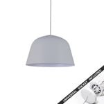 Snap Lighting Pastel Dome Metal Downlight to Pendant Light Conversion Kit Grey