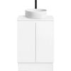 CIBO 600mm White Nordic Full Height Bathroom Vanity with White Countertop Basin
