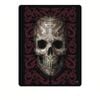 Anne Stoke Oriental Skull Polar Fleece Throw 127 x 152 cm