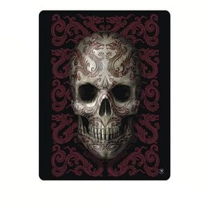 Anne Stoke Oriental Skull Polar Fleece Throw 127 x 152 cm