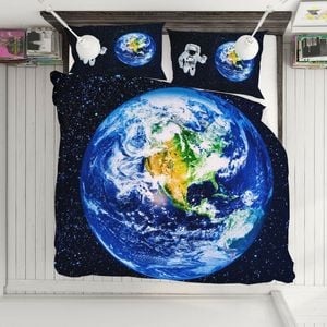 3D Beautiful Earth 330 Bed Pillowcases Quilt King Single Size
