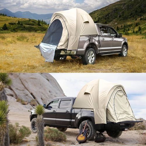 Pickup Truckbed Camping Tent Ute Tailgate Shade Side Awning Canopy Portable Outdoor Shelter Truckbed 2P White Bunnings Australia