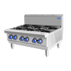 Cookrite 168mj/h Open 6 Burner Cook Tops Ng At80g6b-c-ng