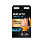Duracell AA 1.5V Optimum Battery - 16 Pack