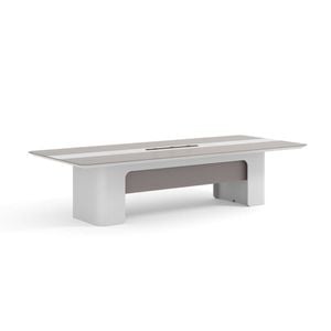 Modern Furniture LUSH Boardroom Table 280cm - White & Taupe