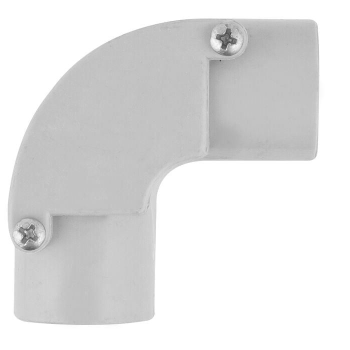 Deta 25mm Grey Conduit Fittings Inspection Elbow - 25mm