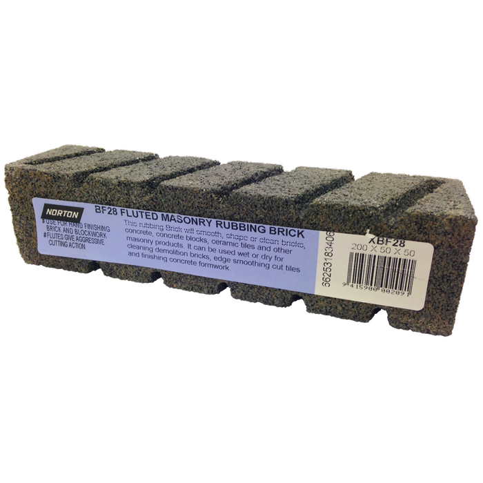 Norton Brick Fluted Rubbing Stone