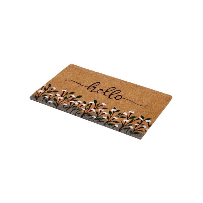 Trekka 70 x 40cm Hello Spring Coir Printed Doormat