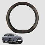 Steering Wheel Cover for Nissan QASHQAI 2022-Current 38CM Leather | D-Shape