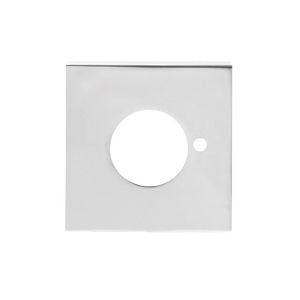 Lockwood Large Chrome Plate Velocity Privacy Square Rose Trim
