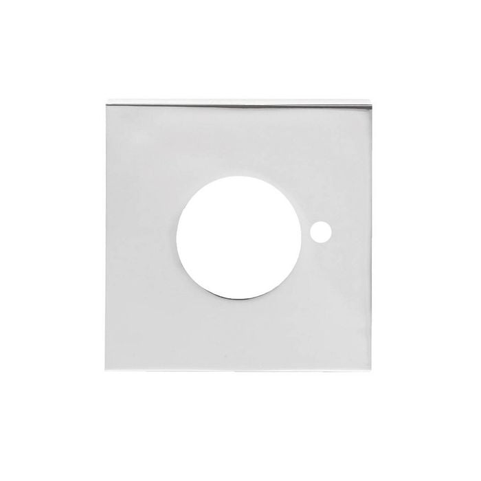 Lockwood Large Chrome Plate Velocity Privacy Square Rose Trim