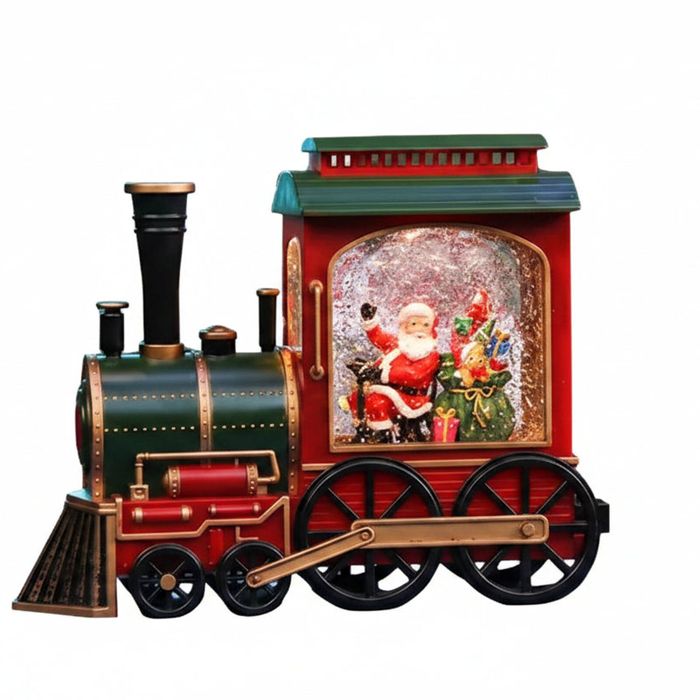Christmas Train LED Snow Globe Lantern