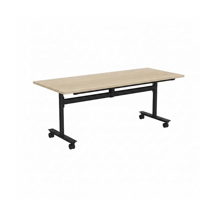 Olg Agile Flip Table Black Frame Nordic Maple Top L2400mm X W1200mm