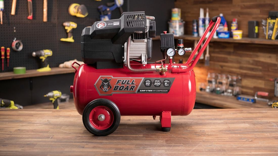 Full boar air compressor discount