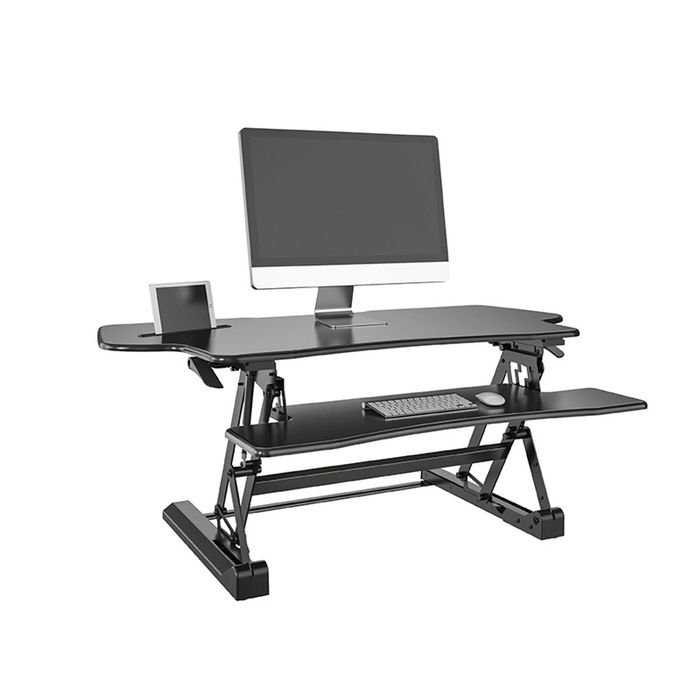 North Bayou Sit Stand Desk Adjustable Riser Ergonomic Work Station 1200x590mm Gld07l