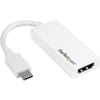 Startech.com Usb-c To Hdmi Adapter - White - 4k 60hz - Thunderbolt 3 Compatible - Usb-c Adapter