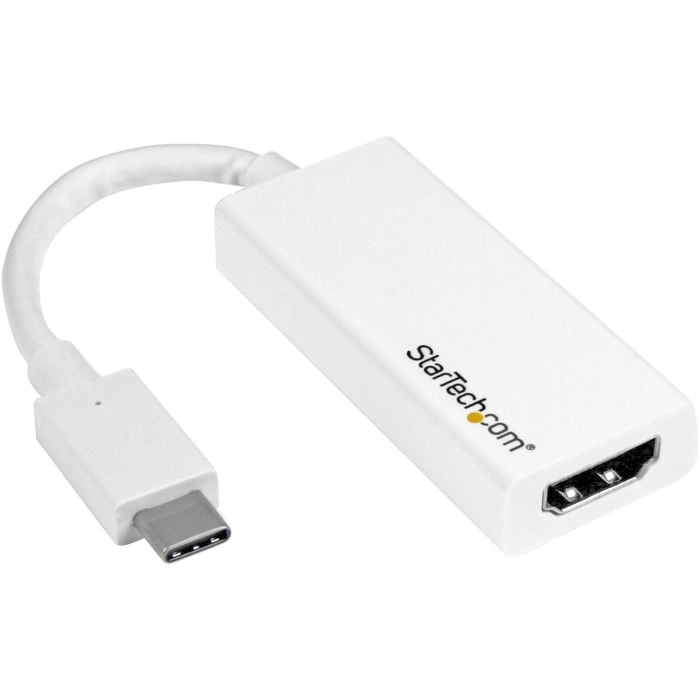 Startech.com Usb-c To Hdmi Adapter - White - 4k 60hz - Thunderbolt 3 Compatible - Usb-c Adapter