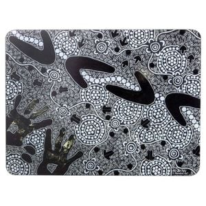 Ashdene Glass 40cm Maintaining Our Culture Surface Protector - Black