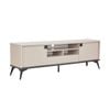 TV Cabinet with Storage Drawer Open Shelve MDF in Champagne Colour