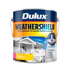 Dulux 4L Extra Bright Gloss Weathershield Exterior Paint - 4L