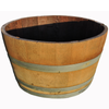 Interlink Ltd 70cm Wooden Wine Barrel Planter