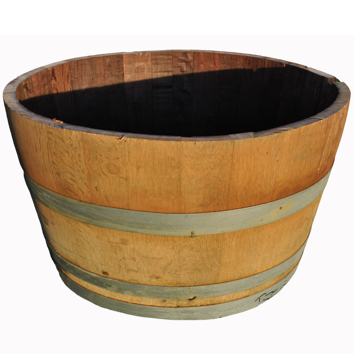 Interlink Ltd 70cm Wooden Wine Barrel Planter