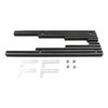 Cal Custom Spark Plug Wire Separators in Black Finned Aluminium