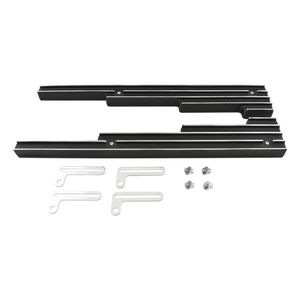 Cal Custom Spark Plug Wire Separators in Black Finned Aluminium