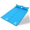 Double Air Bed Self Inflating Mattress Sleeping Mat Camping Camp Hiking Joinable - Blue