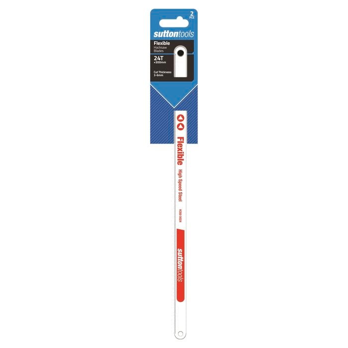 Sutton Tools 300mm 24 TPI Flexible Hacksaw Blade - 2 Pack