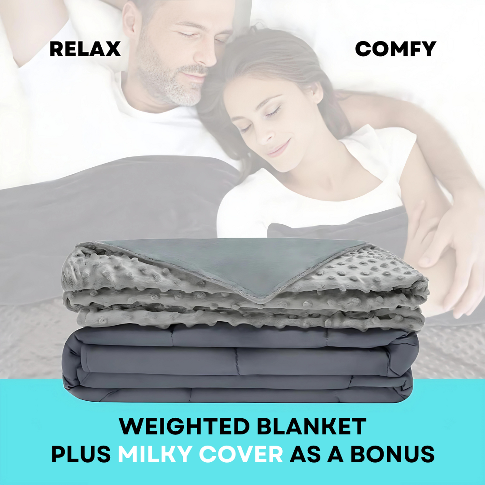 Solace Sleep Calming Weighted Blanket for Anti Anxiety and Autism SUPER KING 210x210CM 9.1KG Bunnings Australia