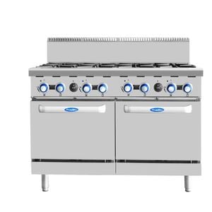 Cookrite Gas 8 Burner Stove With Double Oven |AT80G8B-O