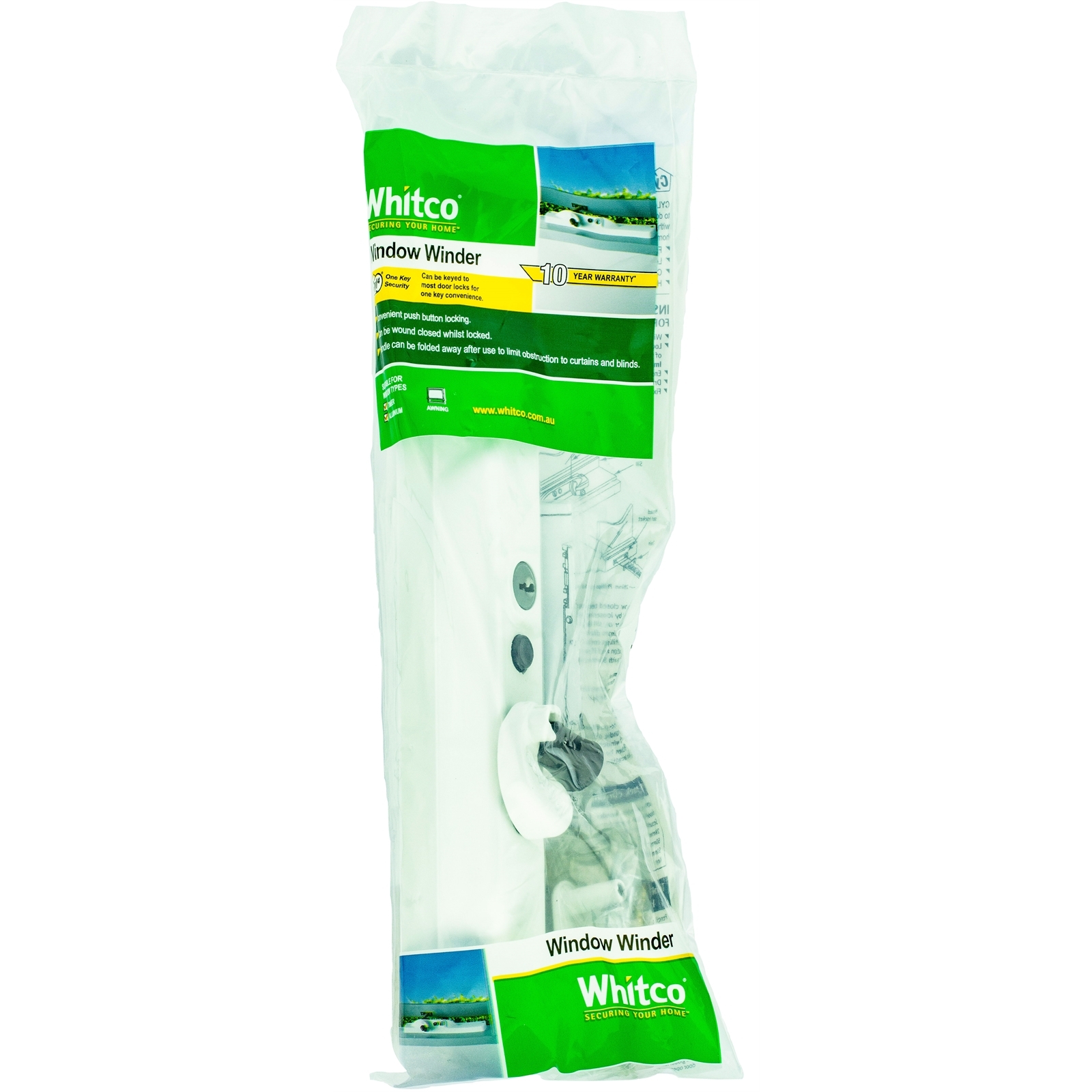 Whitco White Lockable Window Winder