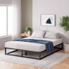 Zinus Single Joseph Bed Frame Metal Bed Platform Base - 25cm High Black